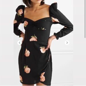 Reformation Amala Floral Print Woven Mini Dress